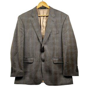 Lauren Ralph Lauren Blazer Mens 44R Brown Herringbone Wool Sport Coat Ivy League